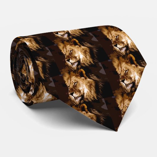 Afrikanische Lion Krawatte (Gerollt)
