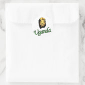 Afrikanische Lion Runder Aufkleber (Tasche)