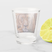Afrikanische Lion Schnapsglas (Rückseite)