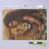 Afrikanische Lion Seidenpapier (Handwerk)