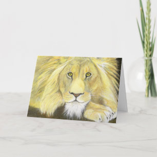 Afrikanische Lion Vatertagskarte Karte