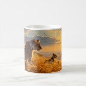 Afrikanische Lioness Kaffeetasse (Mittel)