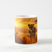 Afrikanische Lioness Kaffeetasse (Mittel)