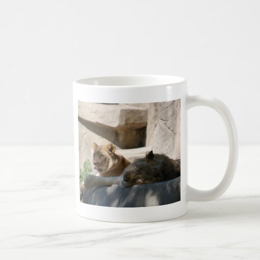 Afrikanische Löwen Kaffeetasse (Rechts)