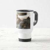 Afrikanische Löwen Reisebecher (VorderseiteRechts)