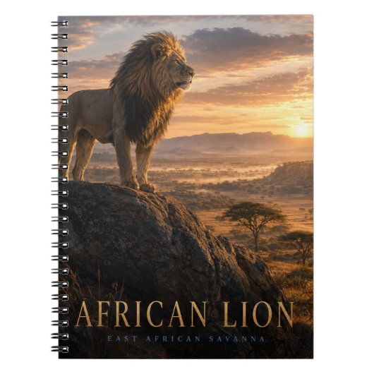 Afrikanische Löwen-Savanne-Tiere Notizblock (Vorderseite)