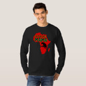 Afrikanische Löwenmutter Rot T-Shirt (Vorne ganz)