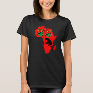 Afrikanische Löwenmutter Rot T-Shirt