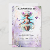 afrikanische Mädchen aus der Fee Einladung (Vorderseite)