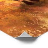 Afrikanische Mädchen und Giraffe Friends Poster Ma (Ecke)