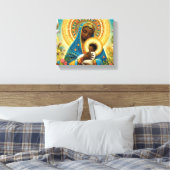 Afrikanische Madonna und Kind Leinwanddruck (Insitu (Schlafzimmer))