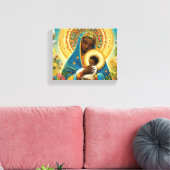 Afrikanische Madonna und Kind Leinwanddruck (Insitu (Wohnzimmer))