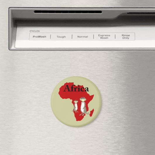 Afrikanische Maerkatze Magnet (In Situ (Geschirrspüler))