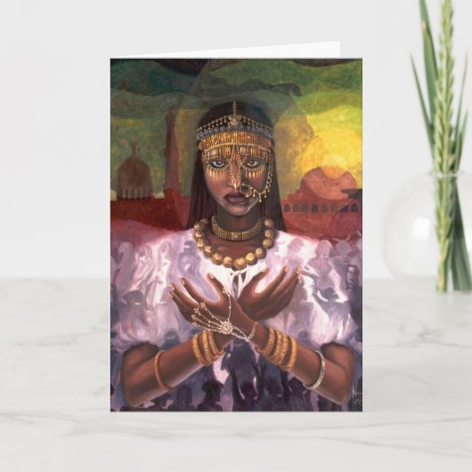 "Afrikanische Majestäts-" Kwanzaa-Karte Karte (Vorderseite)