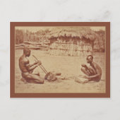 Afrikanische Männer machen Metall Postkarte (Vorderseite)