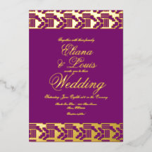 Afrikanische Markierung von Hochzeitsfolien