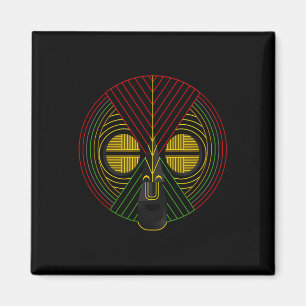 Afrikanische Maske der schwarzen Geschichte Magnet