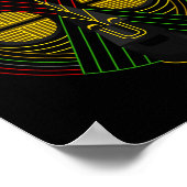 Afrikanische Maske der schwarzen Geschichte Poster (Ecke)