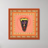Afrikanische Maske Leinwanddruck (Vorderseite)