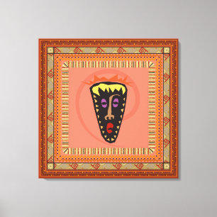 Afrikanische Maske Leinwanddruck