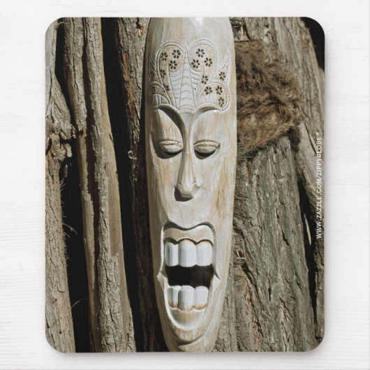 Afrikanische Maske Mousepad (Vorne)