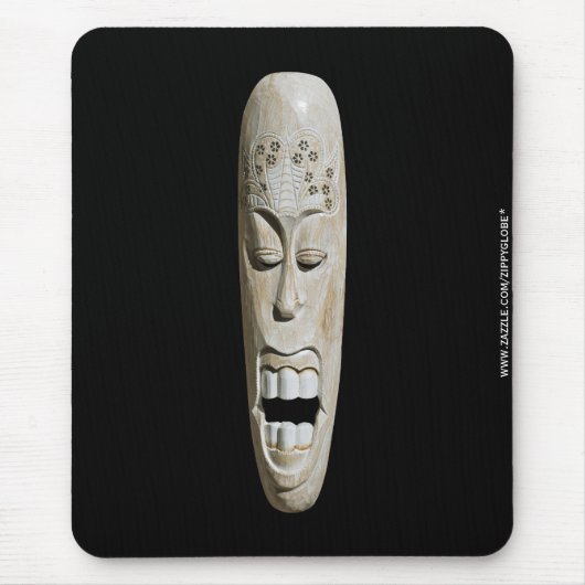 Afrikanische Maske Mousepad (Vorne)