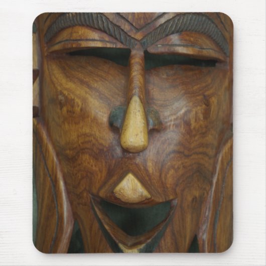 Afrikanische Maske Mousepad (Vorne)
