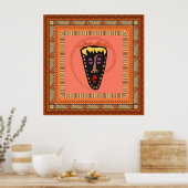 Afrikanische Maske Poster (Küche)