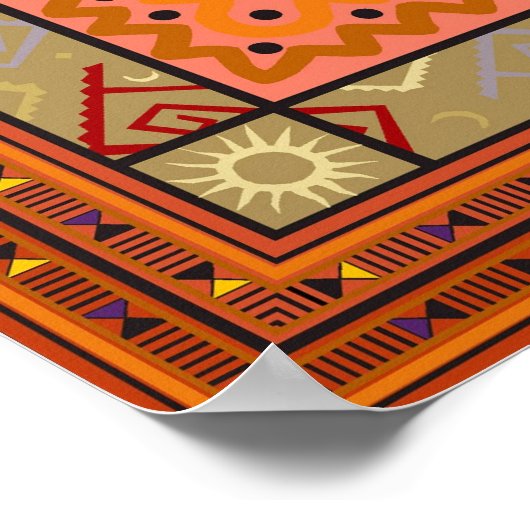 Afrikanische Maske Poster (Ecke)