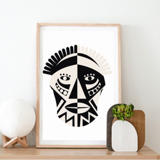Afrikanische Maske Poster