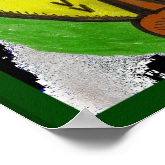 Afrikanische Maske Poster (Ecke)