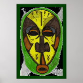 Afrikanische Maske Poster (Vorne)