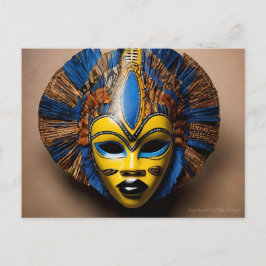 Afrikanische Maske Postkarte