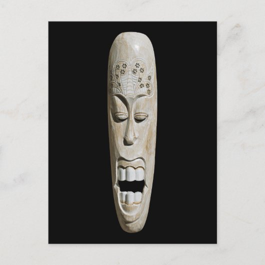 Afrikanische Maske Postkarte (Vorderseite)