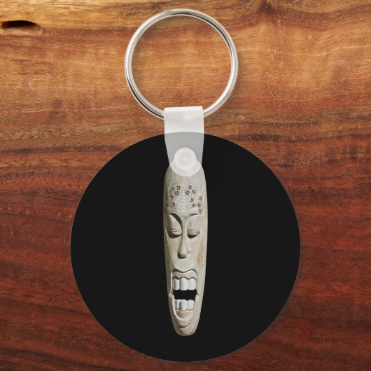 Afrikanische Maske Schlüsselanhänger (Vorderseite)