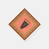 Afrikanische Maske Serviette (Ecke)