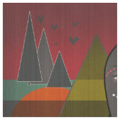 Afrikanische Maske Stoff (Nahaufnahme)