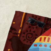 Afrikanische Maske Strandtuch (Beispiel)