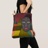 Afrikanische Maske Tasche (Von Nahem)