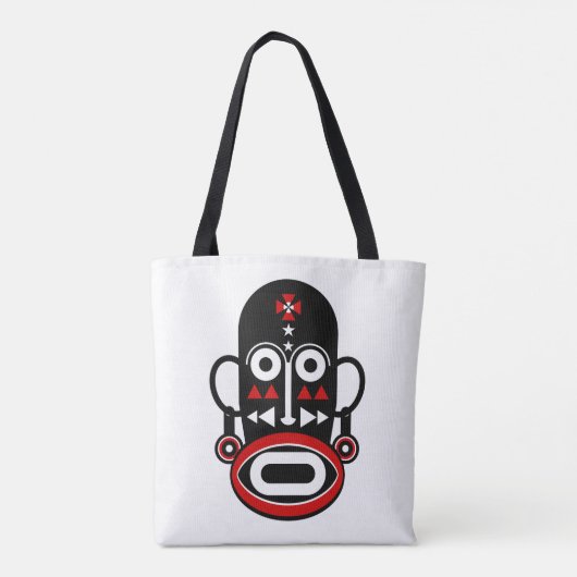 Afrikanische Maske Tasche (Rückseite)