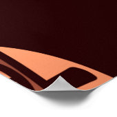 Afrikanische Masken, dunkler Hintergrund Poster (Ecke)