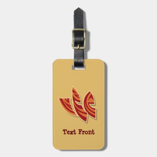 Afrikanische Masken Gepäckanhänger (Vorderseite vertikal)