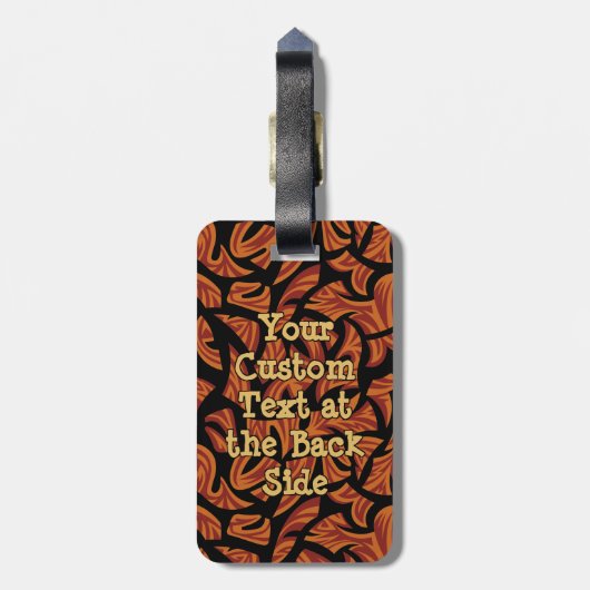 Afrikanische Masken Gepäckanhänger (Rückseite vertikal)