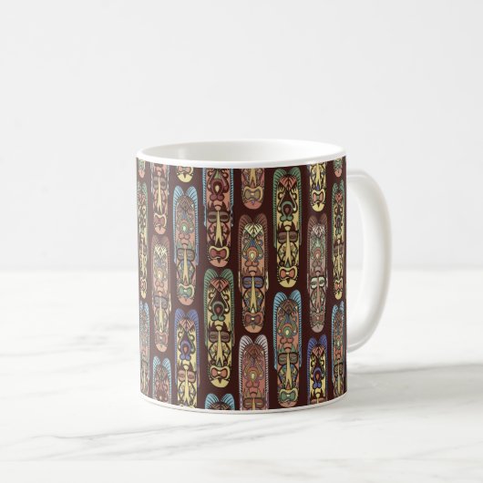 Afrikanische Masken Kaffeetasse (VorderseiteRechts)