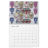 Afrikanische Masken Kalender (Jan 2027)