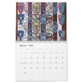 Afrikanische Masken Kalender (Feb 2027)