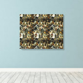 Afrikanische Masken Leinwanddruck (Insitu (Holzboden))