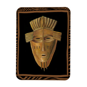 Afrikanische Masken-Malerei von Chariklia Zarris Magnet