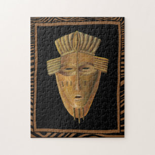 Afrikanische Masken-Malerei von Chariklia Zarris Puzzle