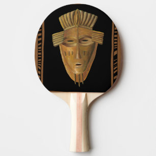 Afrikanische Masken-Malerei von Chariklia Zarris Tischtennis Schläger